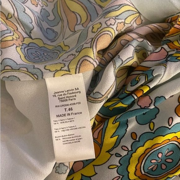 LANVIN Floral Printed Long Dress Runway - Picture 4 of 12